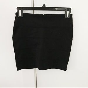 PacSun Black Banded Bodycon Skirt